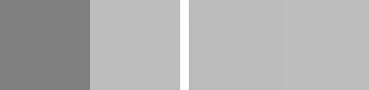 Two grey panels: on the left, the downscaled checkerboard is a darker grey than the flat grey beside it; on the right, the two match